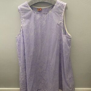 Lavender Semi-transparent Floral Dress from Nettle